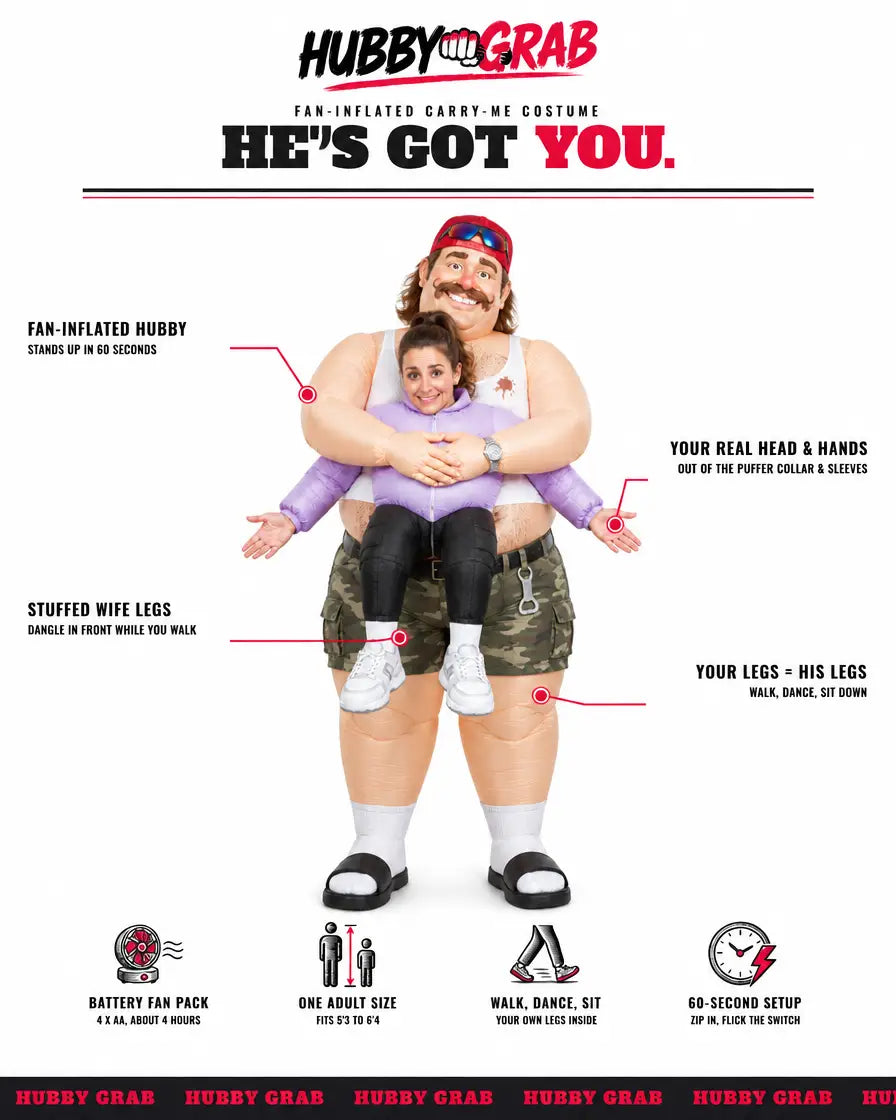 Hubby Grab Inflatable Costume